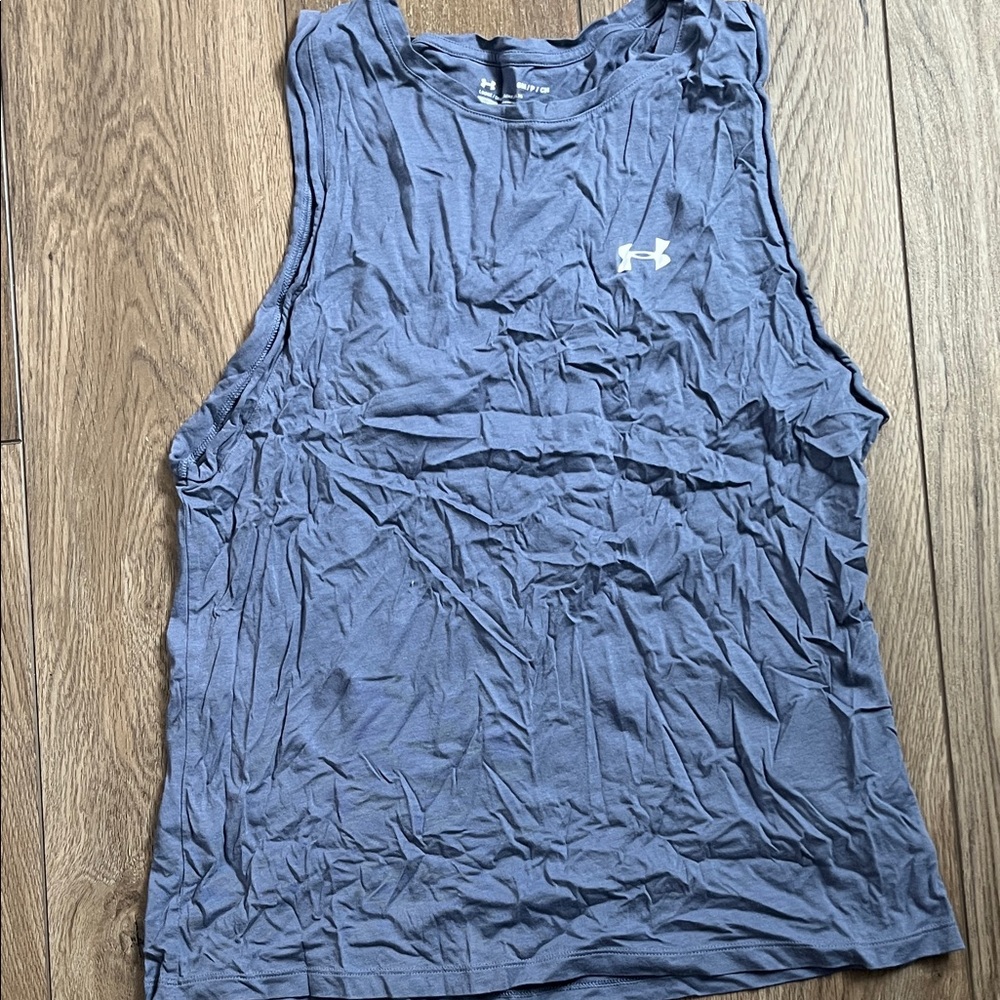 Under Armour Women's Slate Blue Muscle Tee